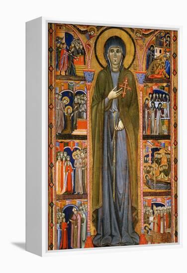 Saint Clare and Scenes from Her Life-Master Of St. Chiara-Framed Premier Image Canvas