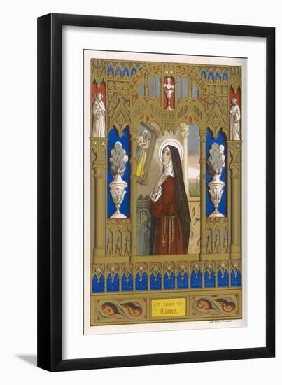 Saint Clare of Assisi Follower of S. Francesco-null-Framed Art Print