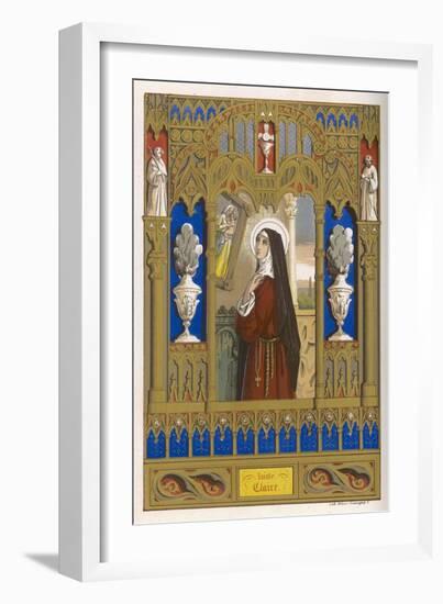 Saint Clare of Assisi Follower of S. Francesco-null-Framed Art Print