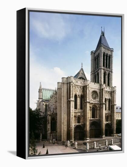 Saint-Denis Cathedral, Gothic, founded 1137 by Abbot Suger-null-Framed Premier Image Canvas