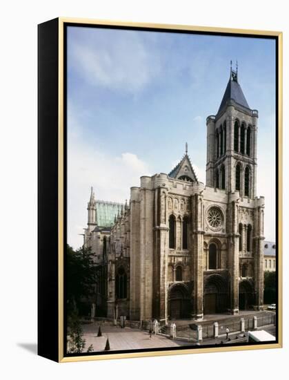 Saint-Denis Cathedral, Gothic, founded 1137 by Abbot Suger-null-Framed Premier Image Canvas