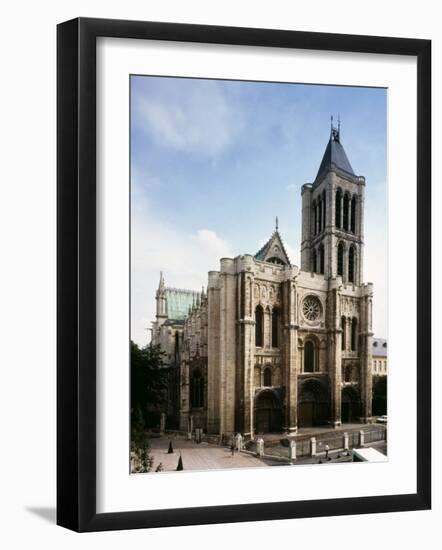 Saint-Denis Cathedral, Gothic, founded 1137 by Abbot Suger-null-Framed Photographic Print