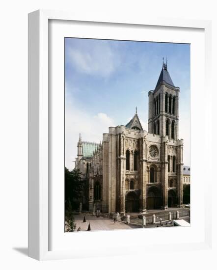 Saint-Denis Cathedral, Gothic, founded 1137 by Abbot Suger-null-Framed Photographic Print