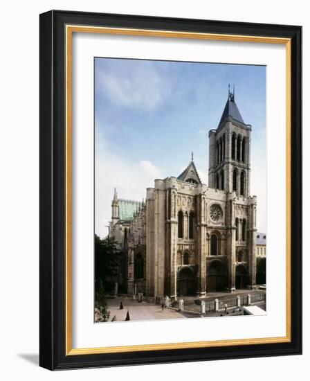 Saint-Denis Cathedral, Gothic, founded 1137 by Abbot Suger-null-Framed Photographic Print