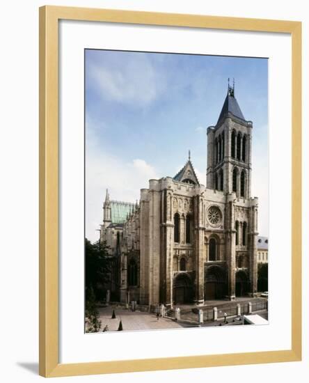 Saint-Denis Cathedral, Gothic, founded 1137 by Abbot Suger-null-Framed Photographic Print