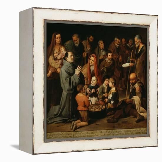 Saint Diego of Alcala Distributing Bread to the Poor-Bartolome Esteban Murillo-Framed Premier Image Canvas