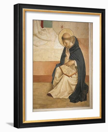 Saint Domenic Intent in Reading-Giovanni Da Fiesole-Framed Giclee Print