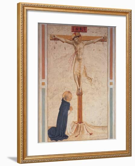 Saint Dominic Praying by the Crucifixion-null-Framed Giclee Print