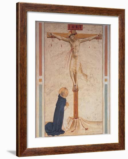 Saint Dominic Praying by the Crucifixion-null-Framed Giclee Print