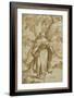 Saint Dominic Reading, C.1575-Bartholomaeus Spranger-Framed Giclee Print