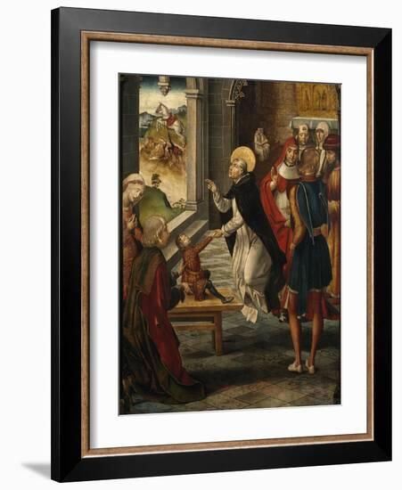 Saint Dominic Resurrects a Boy, 1493-1499-Pedro Berruguete-Framed Giclee Print