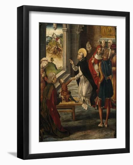 Saint Dominic Resurrects a Boy, 1493-1499-Pedro Berruguete-Framed Giclee Print