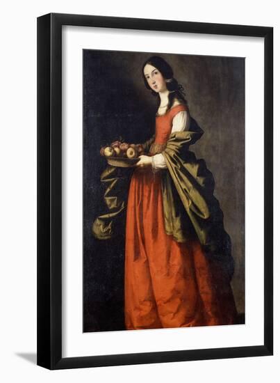 Saint Dorothea-Francisco de Zurbaran-Framed Giclee Print