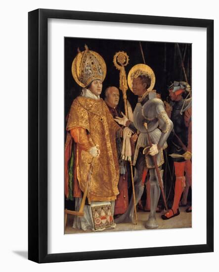 Saint Erasmus and Saint Maurice-Matthias Grünewald-Framed Giclee Print