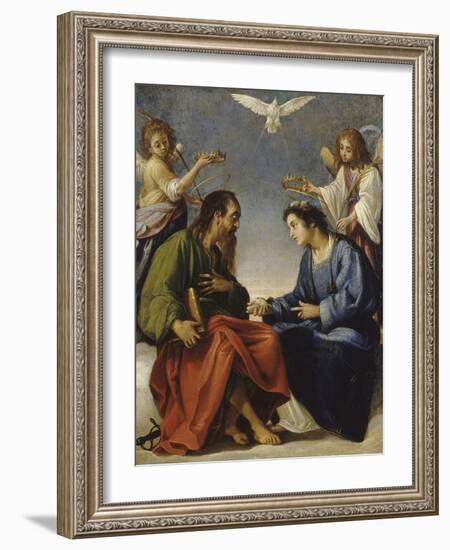 Saint Etienne and Paul Talking Crowned by Two Angels-Giovanni Baglione-Framed Giclee Print