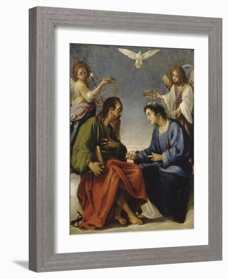 Saint Etienne and Paul Talking Crowned by Two Angels-Giovanni Baglione-Framed Giclee Print