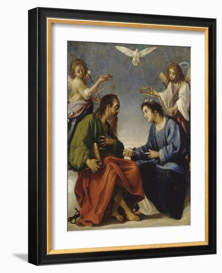 Saint Etienne and Paul Talking Crowned by Two Angels-Giovanni Baglione-Framed Giclee Print
