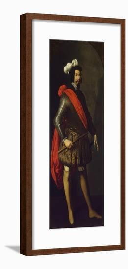 Saint Ferdinand III of Castile, Ca 1630-1634-Francisco de Zurbarán-Framed Giclee Print