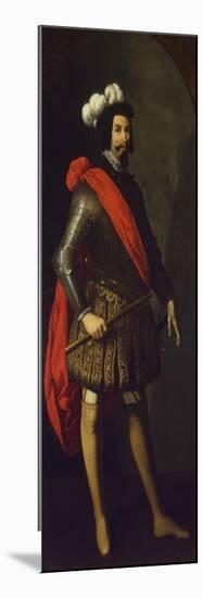 Saint Ferdinand III of Castile, Ca 1630-1634-Francisco de Zurbarán-Mounted Giclee Print