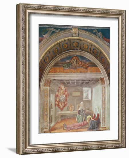 Saint Fina's Vision of Saint Gregory, before 1485-Domenico Ghirlandaio-Framed Giclee Print