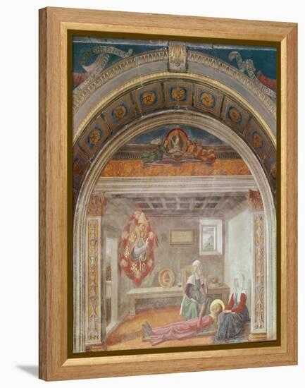 Saint Fina's Vision of Saint Gregory, before 1485-Domenico Ghirlandaio-Framed Premier Image Canvas