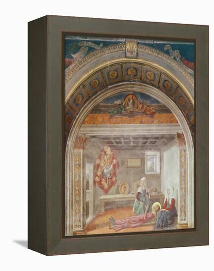 Saint Fina's Vision of Saint Gregory, before 1485-Domenico Ghirlandaio-Framed Premier Image Canvas