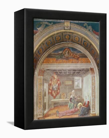 Saint Fina's Vision of Saint Gregory, before 1485-Domenico Ghirlandaio-Framed Premier Image Canvas