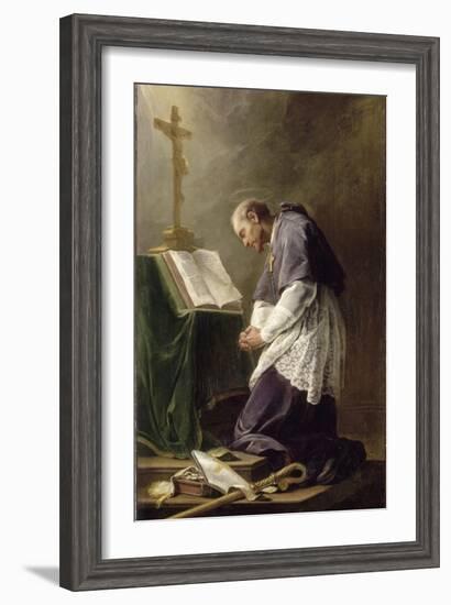 Saint Fran?s de Sales-Nicolas Brenet-Framed Giclee Print