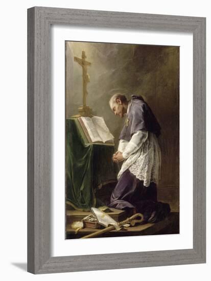 Saint Fran?s de Sales-Nicolas Brenet-Framed Giclee Print