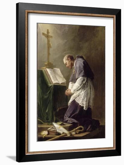 Saint Fran?s de Sales-Nicolas Brenet-Framed Giclee Print