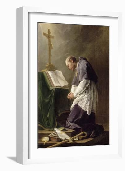 Saint Fran?s de Sales-Nicolas Brenet-Framed Giclee Print