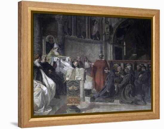 Saint Francis Before Pope Innocent the Third-Vittorio Emanuele Bressanin-Framed Premier Image Canvas