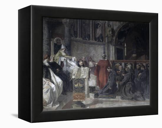 Saint Francis Before Pope Innocent the Third-Vittorio Emanuele Bressanin-Framed Premier Image Canvas