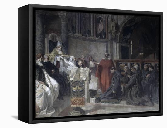 Saint Francis Before Pope Innocent the Third-Vittorio Emanuele Bressanin-Framed Premier Image Canvas