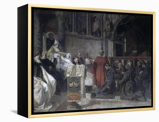 Saint Francis Before Pope Innocent the Third-Vittorio Emanuele Bressanin-Framed Premier Image Canvas