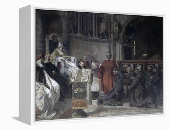 Saint Francis Before Pope Innocent the Third-Vittorio Emanuele Bressanin-Framed Premier Image Canvas