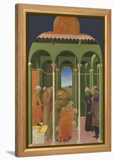 Saint Francis before the Sultan, 1437-1444-Sassetta-Framed Premier Image Canvas