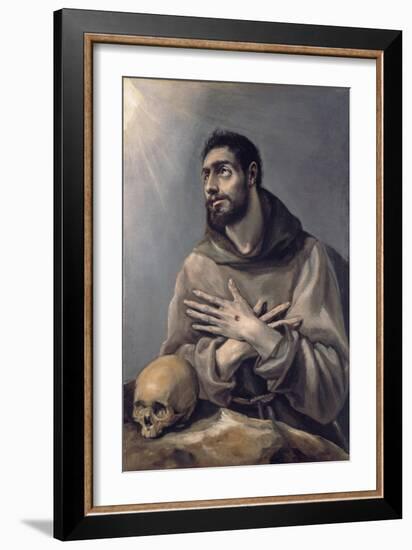 Saint Francis in Ecstasy, C. 1580-El Greco-Framed Giclee Print