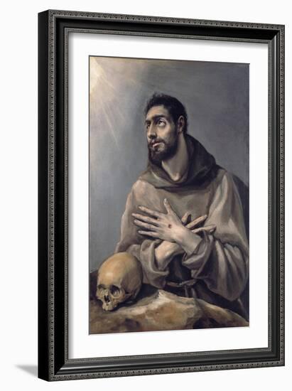 Saint Francis in Ecstasy, C. 1580-El Greco-Framed Giclee Print