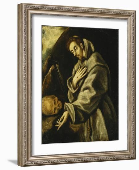 Saint Francis in Meditation-El Greco-Framed Giclee Print