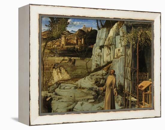 Saint Francis in the Desert, C. 1480-Giovanni Bellini-Framed Premier Image Canvas