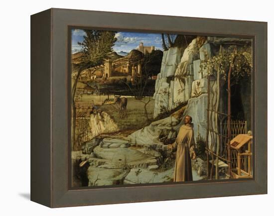 Saint Francis in the Desert, C. 1480-Giovanni Bellini-Framed Premier Image Canvas