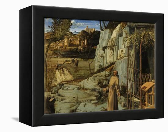 Saint Francis in the Desert, C. 1480-Giovanni Bellini-Framed Premier Image Canvas