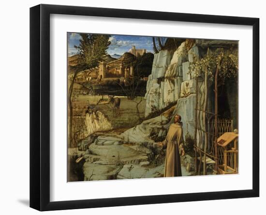 Saint Francis in the Desert, C. 1480-Giovanni Bellini-Framed Giclee Print