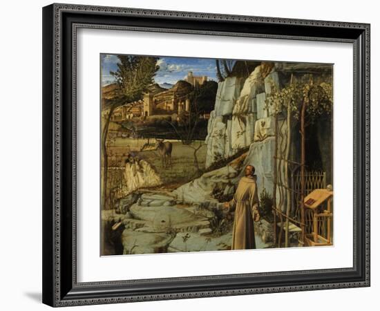 Saint Francis in the Desert, C. 1480-Giovanni Bellini-Framed Giclee Print