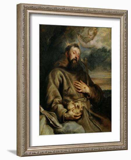 Saint Francis of Assisi, circa 1627-1632-Sir Anthony Van Dyck-Framed Giclee Print