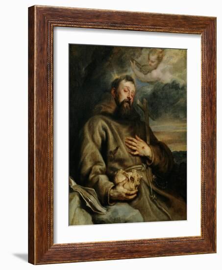 Saint Francis of Assisi, circa 1627-1632-Sir Anthony Van Dyck-Framed Giclee Print