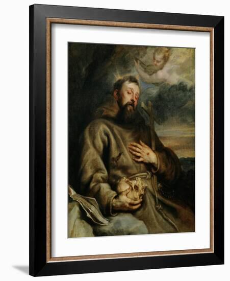 Saint Francis of Assisi, circa 1627-1632-Sir Anthony Van Dyck-Framed Giclee Print