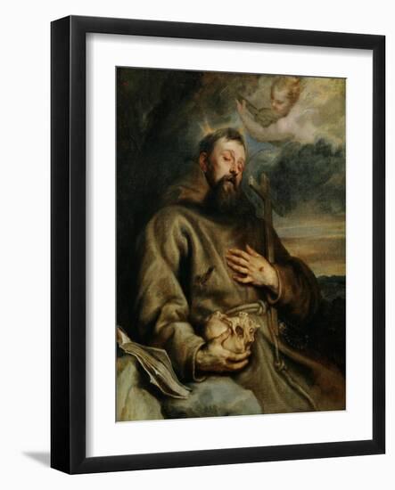 Saint Francis of Assisi, circa 1627-1632-Sir Anthony Van Dyck-Framed Giclee Print