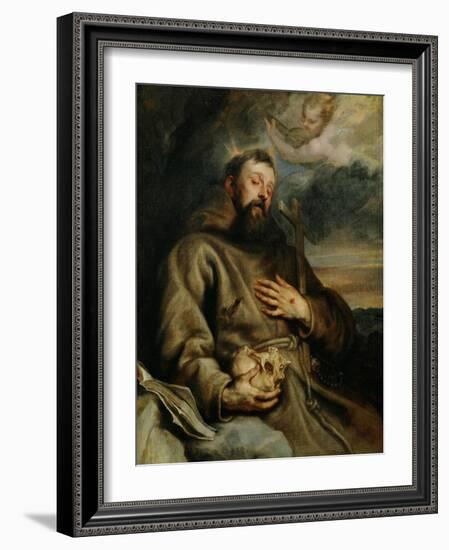 Saint Francis of Assisi, circa 1627-1632-Sir Anthony Van Dyck-Framed Giclee Print